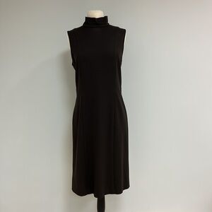 Etcetera Sleeveless Brown Sheath Dress, Size 12